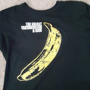 men's black medium velvet underground shirt